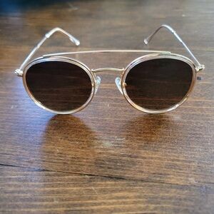 Round Gold Sunglasses